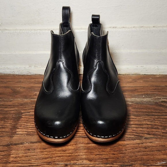 Swedish Hasbeens Zip It Emy Black Boots - Picture 3 of 12
